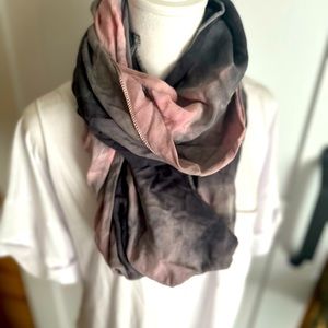Oversized hand dyed infinity scarf